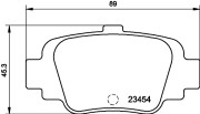 MDB1569 Sada brzdových destiček, kotoučová brzda MINTEX