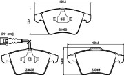 MDB3411 Sada brzdových destiček, kotoučová brzda MINTEX