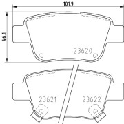 MDB2546 Sada brzdových destiček, kotoučová brzda MINTEX