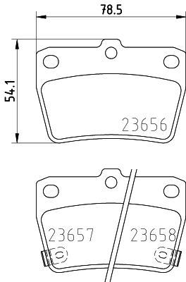 MDB2160 Sada brzdových destiček, kotoučová brzda MINTEX