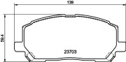 MDB2211 Sada brzdových destiček, kotoučová brzda MINTEX