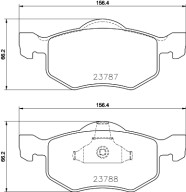 MDB4059 Sada brzdových destiček, kotoučová brzda MINTEX