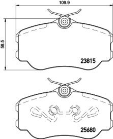 MDB3371 Sada brzdových destiček, kotoučová brzda MINTEX