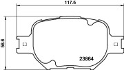 MDB2291 Sada brzdových destiček, kotoučová brzda MINTEX