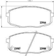 MDB2608 Sada brzdových destiček, kotoučová brzda MINTEX