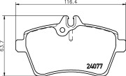 MDB2685 Sada brzdových destiček, kotoučová brzda MINTEX