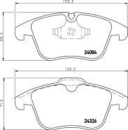 MDB2944 Sada brzdových destiček, kotoučová brzda MINTEX