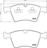 MDB2995 Sada brzdových destiček, kotoučová brzda MINTEX