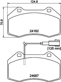 MDB2976 Sada brzdových destiček, kotoučová brzda MINTEX