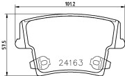 MDB2695 Sada brzdových destiček, kotoučová brzda MINTEX