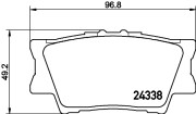 MDB2787 Sada brzdových destiček, kotoučová brzda MINTEX