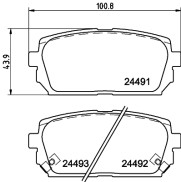 MDB2866 Sada brzdových destiček, kotoučová brzda MINTEX