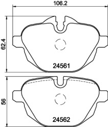 MDB2948 Sada brzdových destiček, kotoučová brzda MINTEX