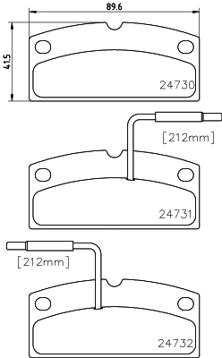 MDB2993 Sada brzdových destiček, kotoučová brzda MINTEX