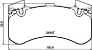 MDB3187 Sada brzdových destiček, kotoučová brzda MINTEX