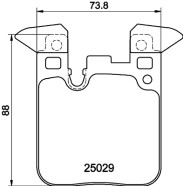 MDB3269 Sada brzdových destiček, kotoučová brzda MINTEX