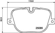 MDB3113 Sada brzdových destiček, kotoučová brzda MINTEX