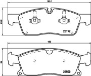 MDB3239 Sada brzdových destiček, kotoučová brzda MINTEX