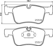 MDB3216 Sada brzdových destiček, kotoučová brzda MINTEX