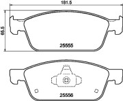 MDB3971 Sada brzdových destiček, kotoučová brzda MINTEX