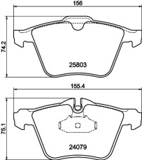 MDB3366 Sada brzdových destiček, kotoučová brzda MINTEX