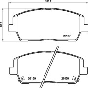 MDB4194 Sada brzdových destiček, kotoučová brzda MINTEX