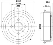 MBD002 Brzdový buben MINTEX