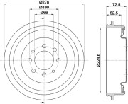 MBD043 Brzdový buben MINTEX