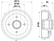 MBD035 Brzdový buben MINTEX