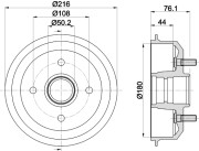 MBD036 Brzdový buben MINTEX