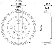 MBD294 Brzdový buben MINTEX