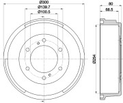 MBD326 Brzdový buben MINTEX