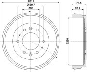 MBD335 Brzdový buben MINTEX