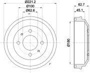 MBD377 Brzdový buben MINTEX