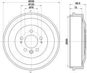 MBD392 Brzdový buben MINTEX