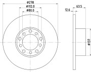 MDC160 Brzdový kotouč MINTEX