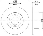 MDC671 Brzdový kotouč MINTEX