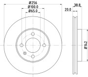 MDC504 Brzdový kotouč MINTEX