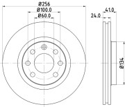 MDC692 Brzdový kotouč MINTEX