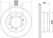 MDC1153 Brzdový kotouč MINTEX