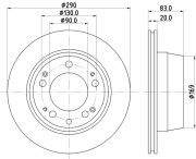 MDC1091 Brzdový kotouč MINTEX