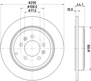 MDC701 Brzdový kotouč MINTEX