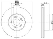 MDC793 Brzdový kotouč MINTEX