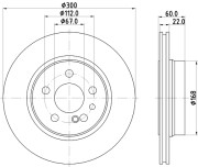 MDC1005 Brzdový kotouč MINTEX