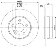 MDC803 Brzdový kotouč MINTEX