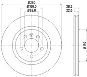 MDC800 Brzdový kotouč MINTEX