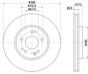 MDC765 Brzdový kotouč MINTEX