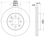 MDC1023 Brzdový kotouč MINTEX