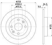 MDC660 Brzdový kotouč MINTEX