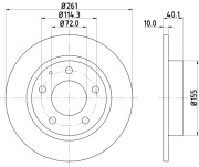 MDC667 Brzdový kotouč MINTEX